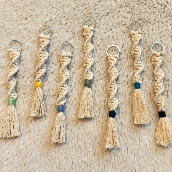 Accessories - Twisted tassel Boho Macrame Keychain!